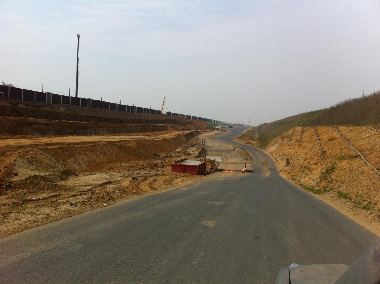 Infrastrukturbaustelle BAB 4