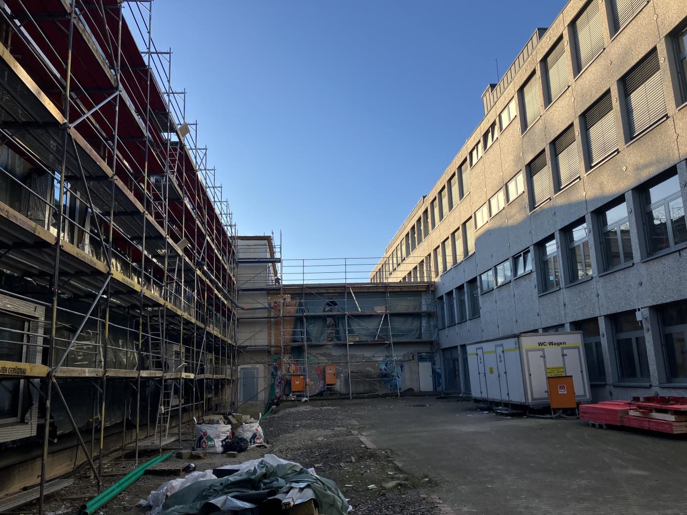 Umbauarbeiten im Bestand am Schulcampus