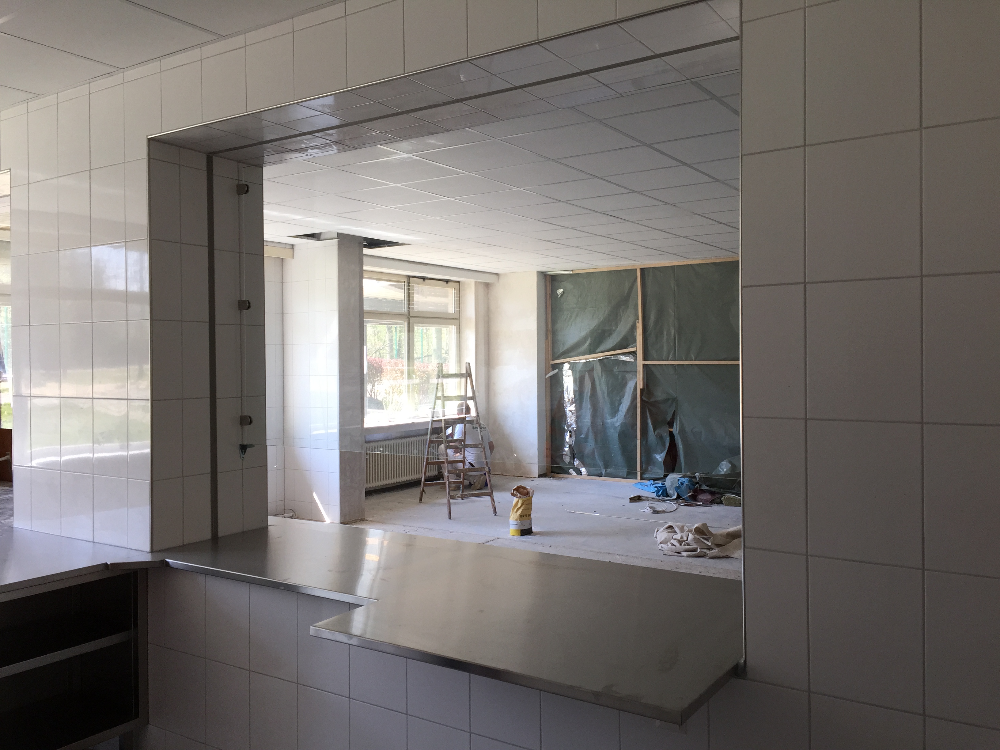 Innenausbau während der Umbaumaßnahmen