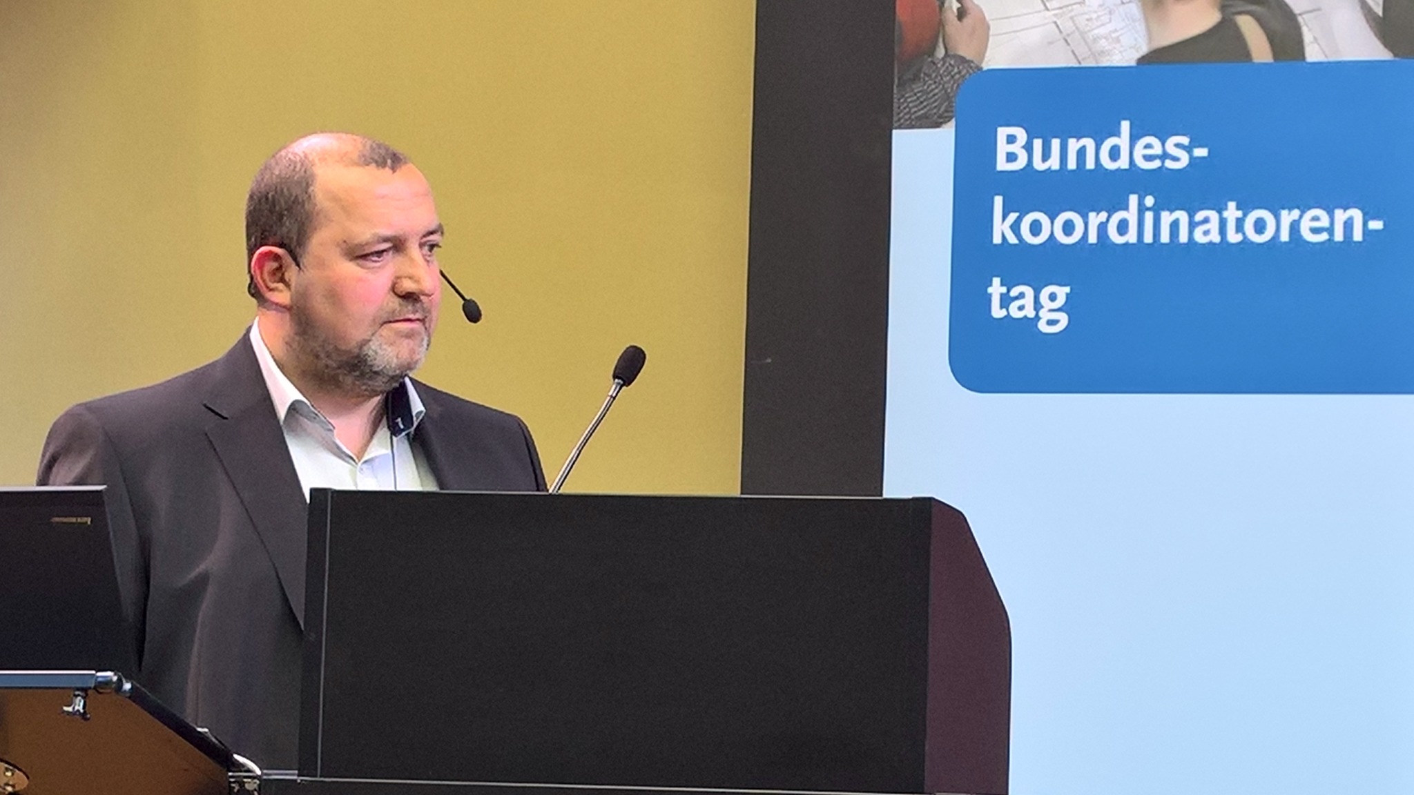 Thomas Dudek als Referent beim Bundeskoordinatorentag